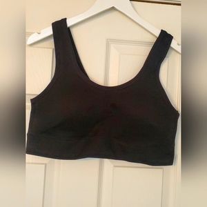Plus Size Ribbed Sports Bra
